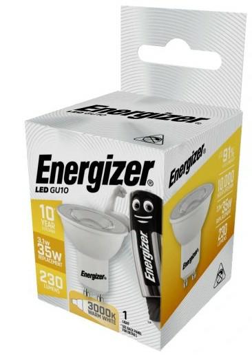 Energizer spot bol 3,1w 35w gu10 230lm neutrale kleur