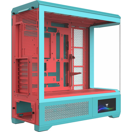 Thermaltake View 600 tg Mint Strawberry Big-Tower-Gehäuse (Mint Berry | 2x USB-A | 1x USB-C | gehärtetes Glas)