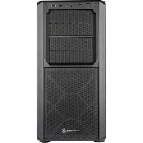 Silverstone sst-sed1-b Midi-Tower-Gehäuse (schwarz | 2x USB-A | 1x USB-C)
