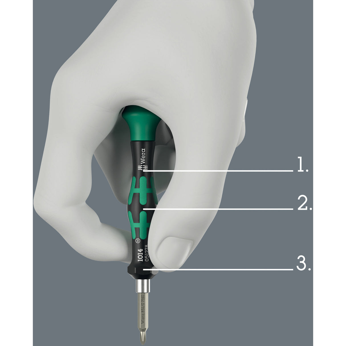 Wera Tool-Check Modular Micro 1, 21-teiliges Bit-Set (schwarz grün)