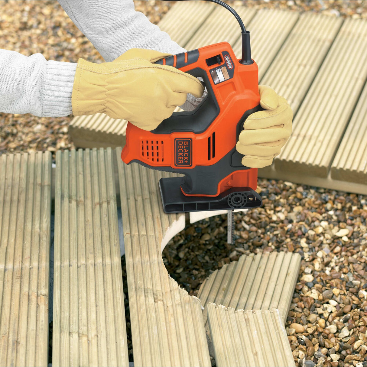 Black+Decker 500 W Scorpion Multisaw mit Autoselect-Technologie RS890K-QS Säbelsäge (Orange Schwarz)