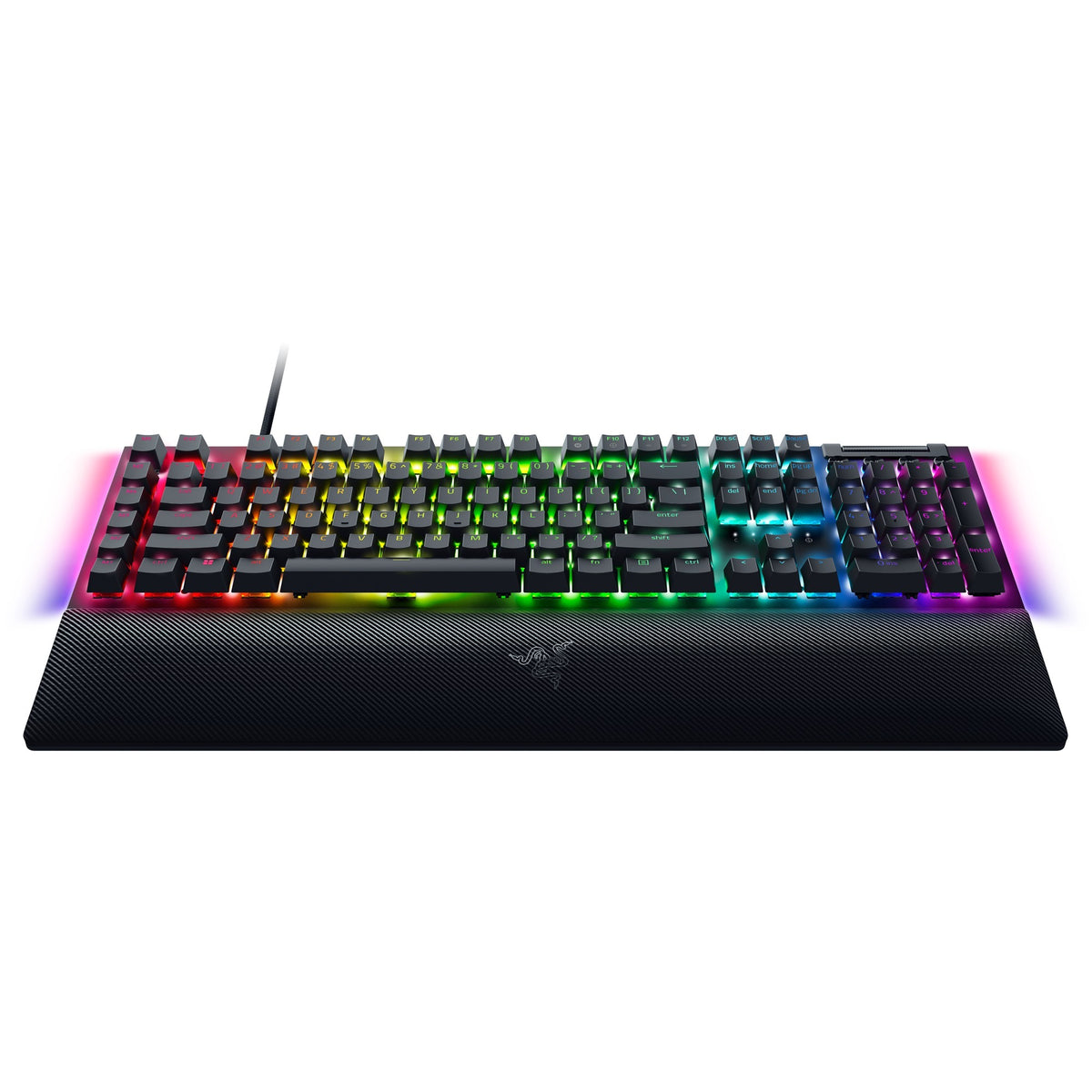 Razer Blackwidow V4, Gaming-Tastatur (Schwarz, US-Layout, Gelb, RGB-LEDs, Doubleshot-ABS)