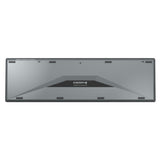 Cherry KW 9100 Slim, Tastatur (Schwarz Silber, EU-Layout (QWERTY), Scherenschalter, ABS, USB-C, 2,4 GHz, Bluetooth)