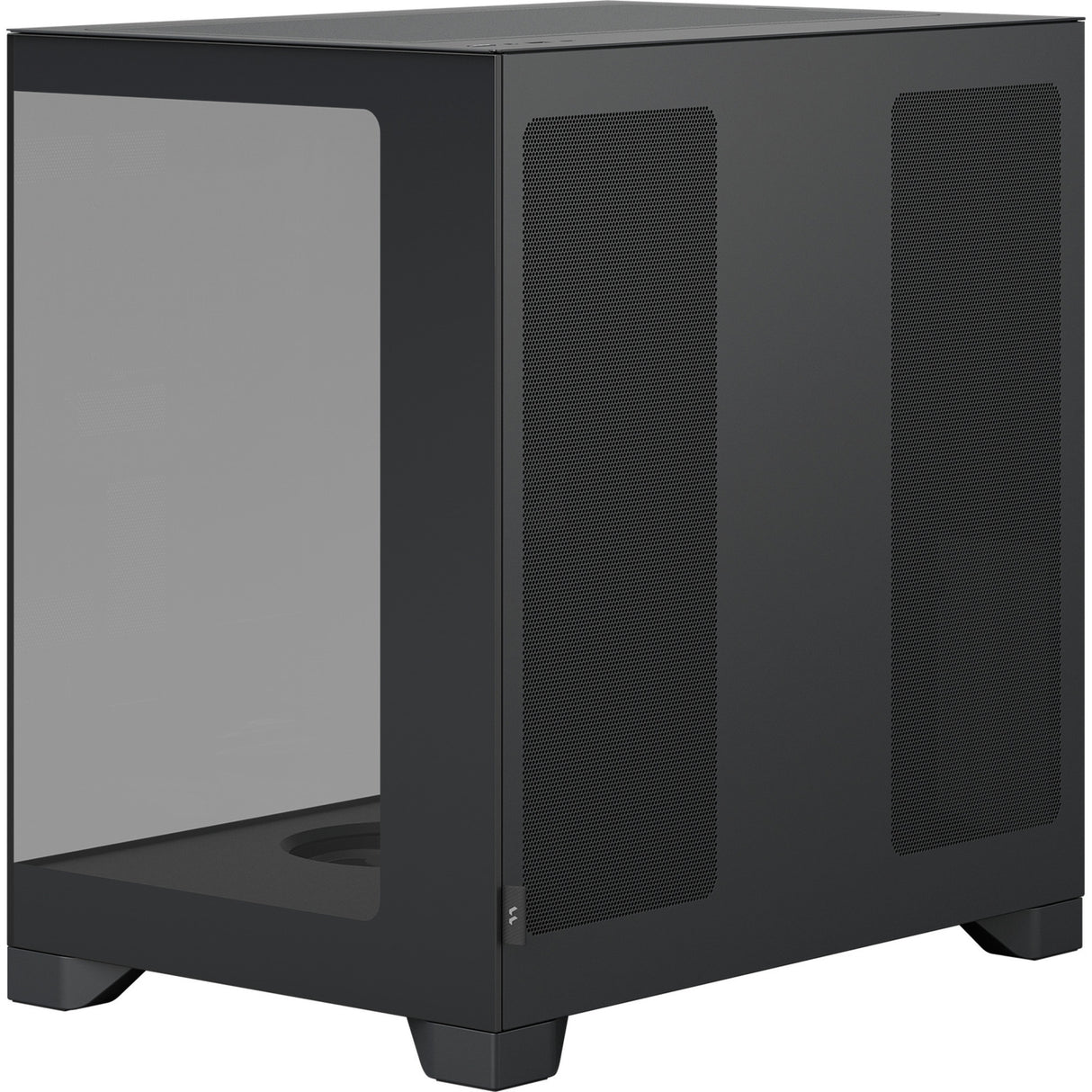 Fractal design pop 2 vision midi tower behuizing (zwart | 1x usb-a | 1x usb-c | tempered glass)