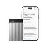 Plaud note pro dicteerapparaat (zilver, 64 gb, bluetooth (ble 5.4), dual-band wi-fi (2.4ghz 5ghz))