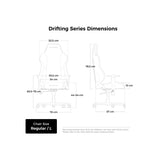 Dxracer drifting l pink fabric gamestoel (roze)