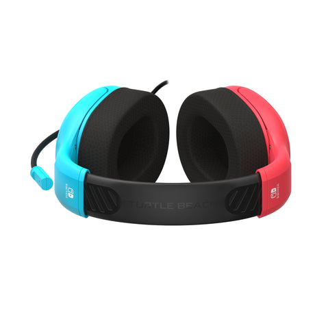 Turtle beach airlite fit gamingheadset met microfoon over-ear gaming headset (neonblauw neonrood, nintendo switch, nintendo switch lite, nintendo switch - oled-model)