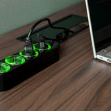 Shelly power strip gen4 stekkerdoos (zwart, wifi, bluetooth, zigbee)