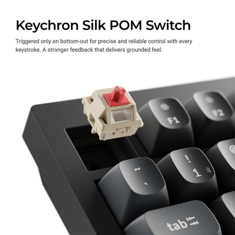 Keychron v1 Ultra 8K kabellose, benutzerdefinierte mechanische Tastatur (Schwarz, US-Layout (QWERTZ), Seidenbommelbraun, 75 %, RGB, Hot-Swap, 2,4 GHz | Bluetooth 5.3 | USB-C)
