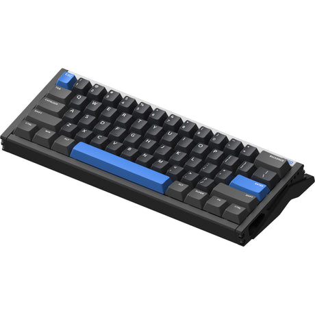Iqunix EZ60 Magnetschalter-Gaming-Tastatur (schwarz, US-Layout (QWERTZ), Gateron Star Trail, 60 %, RGB, Double-Shot-PBT-Tastenkappen)