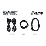 Iiyama G-Master Black Hawk GB2441HSU-B1 23,8 Gaming-Monitor (schwarz, HDMI, DisplayPort, 2x USB-A, USB-B, 144 Hz)