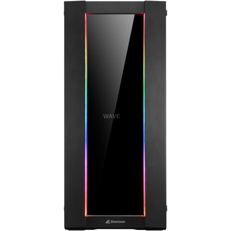 Sharkoon Elite Shark ca200g Big-Tower-Gehäuse (schwarz | 4x USB-A | RGB | gehärtetes Glas)