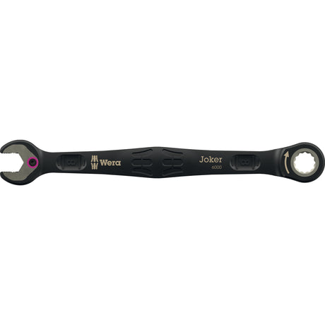 Wera 6000 Joker Black Edition 11 Set 1 Ringmaul-Ratschenschlüsselsatz, 11-teiliger Schraubenschlüssel (schwarz)