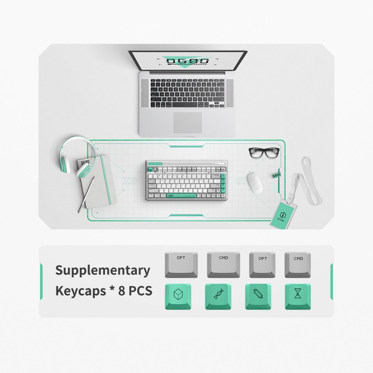 Iqunix OG80 Wurmloch Wireless mechanischer Tastatur