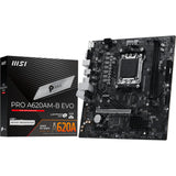 Msi pro a620am-b evo socket am5 moederbord (raid, 2.5gb-lan, sound, µatx)