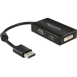 Delock Display Port > VGA HDMI DVI Adapter (schwarz)