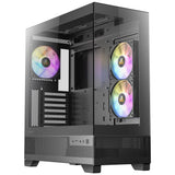 Antec cx700 argb Midi-Tower-Gehäuse (schwarz | 1x USB-A | 1x USB-C | gehärtetes Glas)