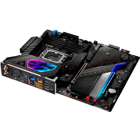 Asrock Z890 Taichi Sockel 1851 Motherboard (schwarz, RAID, 5 GB-LAN, 2,5 GB-LAN, Wi-Fi 7, BT, Sound, ATX)