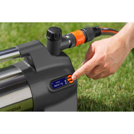 Gardena Bewässerungspumpe 6300 Silentcomfort (dunkelgrauer Edelstahl, 1050 Watt | Bluetooth)