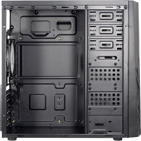 Inter-Tech B-02 RGB-Midi-Tower-Gehäuse (schwarz | 3x USB-A | RGB | Fenster)