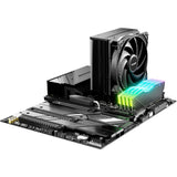 Ruhig sein! Pure Rock 3 Black CPU-Kühler (Schwarz, 4-Pin-PWM-Lüfteranschluss)