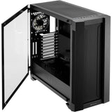 Sharkoon Elite Shark ca200m Big-Tower-Gehäuse (schwarz | 4x USB-A | gehärtetes Glas)