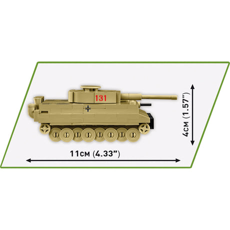 Cobi Tiger i 131 Konstruktionsspielzeug (Maßstab 1:72)
