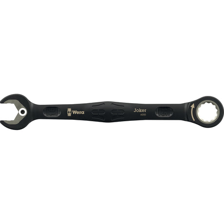 Wera 6000 Joker Black Edition 11 Set 1 Ringmaul-Ratschenschlüsselsatz, 11-teiliger Schraubenschlüssel (schwarz)