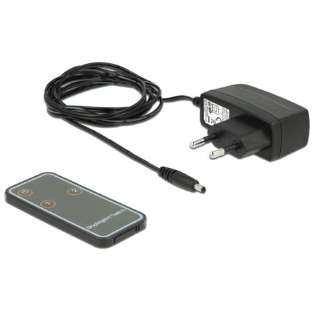 Delock Displayport-Switch 2x 2 Displayport-Eingang auf 1x 2 Displayport-Ausgang (schwarz)
