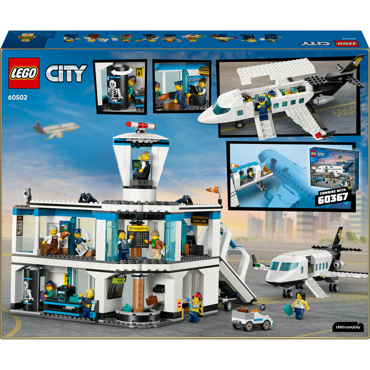 Lego City – Flughafen mit Flugzeugbauspielzeug (60502)