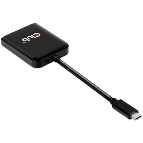 Club 3D USB 3.2 Gen2 Typ-C (DP Alt-Modus) zu DisplayPort Dual Monitor 4K60Hz M F MST Hub DisplayPort Splitter (Schwarz)