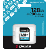 Kingston Leinwand los! plus SDXC 128 GB Speicherkarte (schwarz, Klasse 10, UHS-I U3, V30)