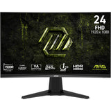 Msi mag 245c x24 23.6 curved gaming monitor (zwart, 2x hdmi, displayport, 240 hz)
