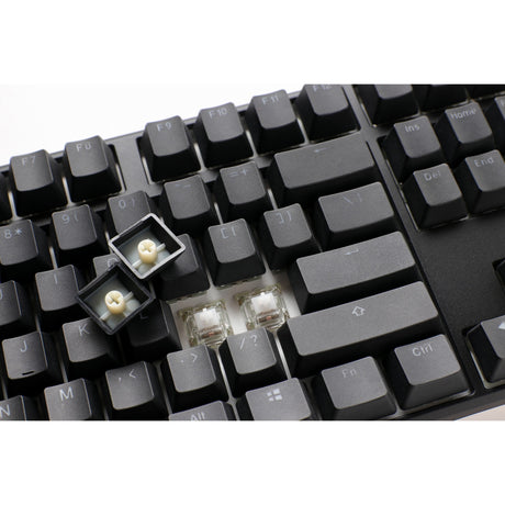 Ducky One 3 klassische mechanische RGB-Tastatur (Schwarz, US-Layout (QWERTY), Cherry MX Speed Silver, 100 %, RGB-LED, Double-Shot-PBT, Hot-Swap-fähig, Quack-Mechanik)