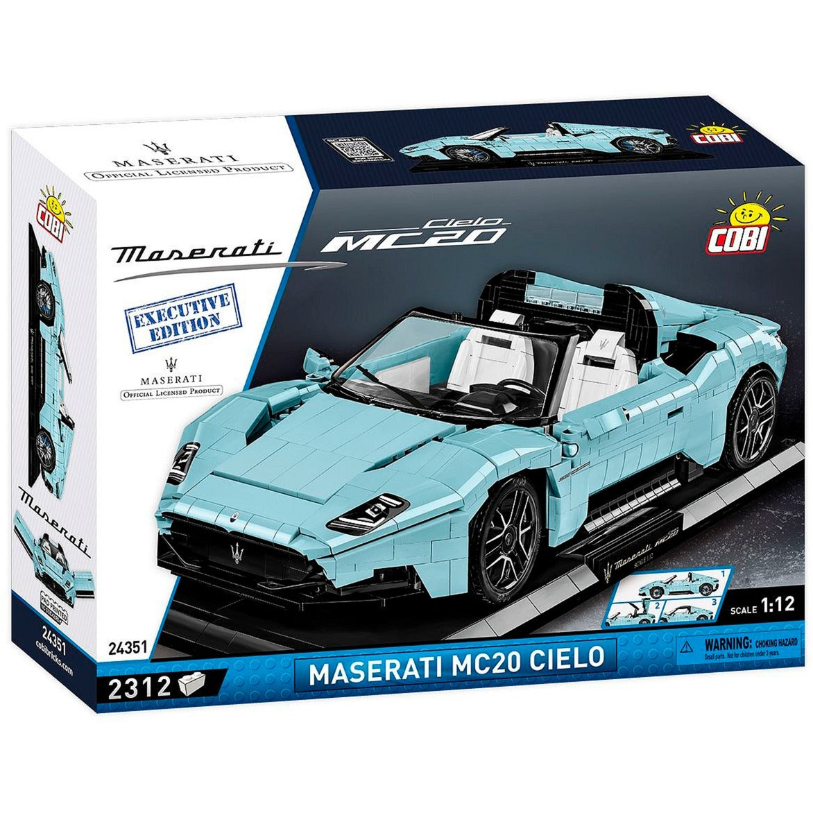 Cobi maserati mc20 cielo - executive edition constructiespeelgoed (schaal 1:12)