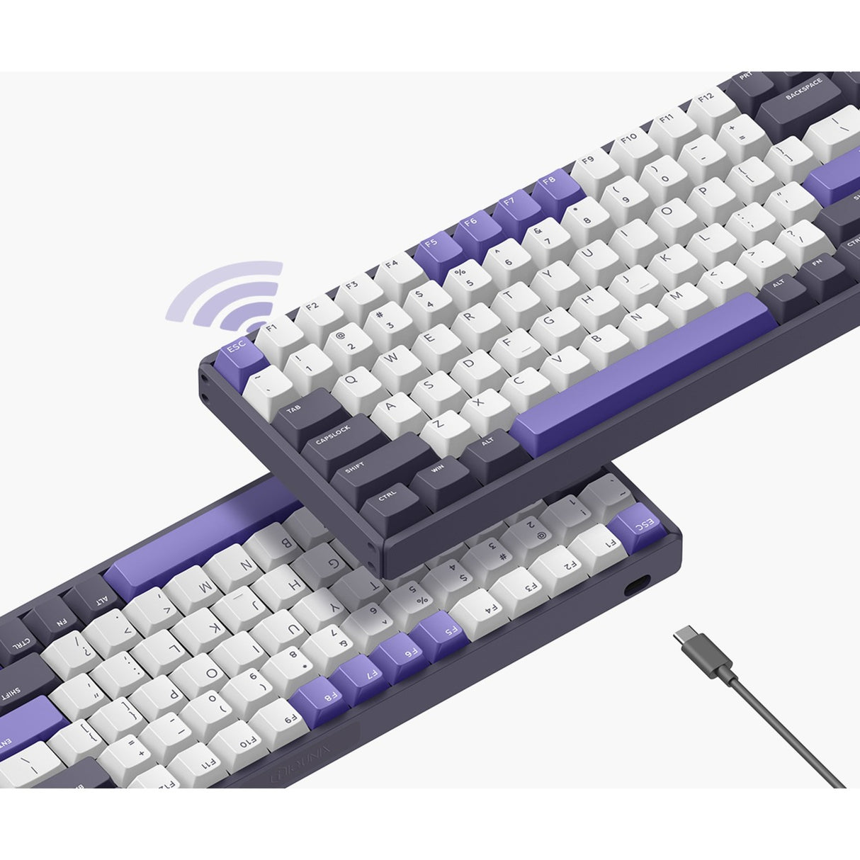 Iqunix F97 Lavandin Wireless mechanischer Tastatur