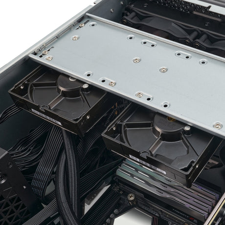 Silverstone RM44 Rackgehäuse (schwarz | 4U | USB Typ-C | 2x 80mm Gehäuselüfter im Lieferumfang enthalten)