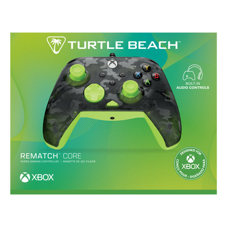 Turtle Beach Rematch Core Wired Controller (Schwarz Gelb, Xbox Series X|S, Xbox One, PC)