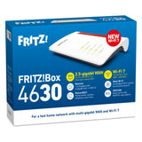 Fritz! box 4630 edition international router (wit rood, mesh wi-fi, 2.5 gbit s)