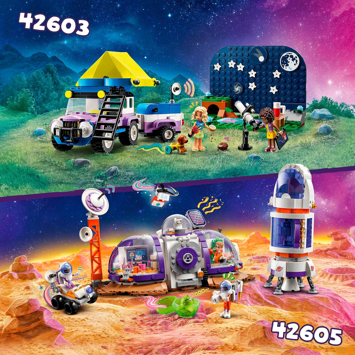 Lego Lego Friends 42605 Weltraumbasis auf dem Mars und Rakete