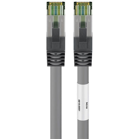 Goobay Netzwerkkabel Kat.8.1 S FTP (grau, 0,25 Meter)