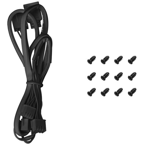Deepcool fd12 argb Gehäuselüfter (schwarz, 3 Stück, 120 x 120 x 25 mm, PWM, 3 Stück, 4-poliger PWM-Lüfteranschluss)