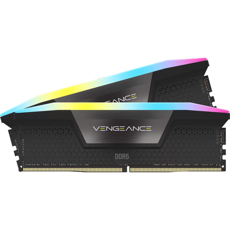 Corsair Vengeance RGB 16 GB DDR5-5200 (2x 8 GB) RAM (schwarz, cmh16gx5m2b5200c40, udimm, xmp 3.0)