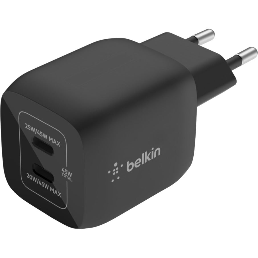 Belkin Boostcharge Pro 2-poort USB-C GaN-Wandlader mit P.