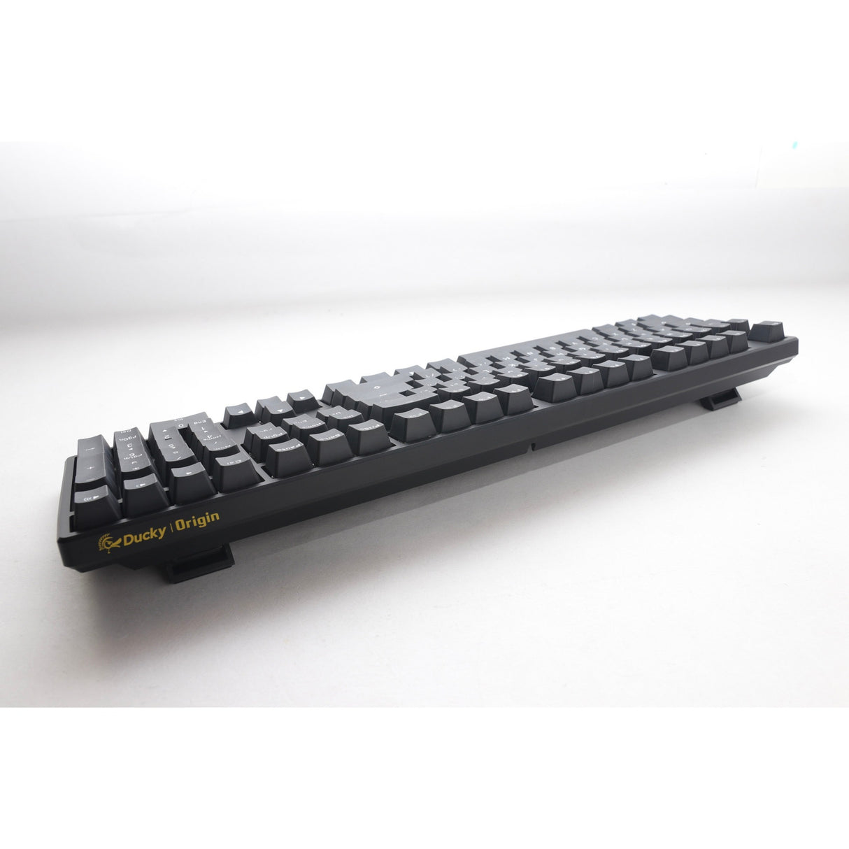 Ducky origin phantom black, toetsenbord (zwart, us lay-out, cherry mx red, hot swap, pbt double-shot keycaps)