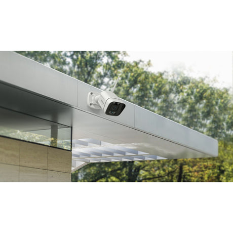 Foscam v8p, 4K 8MP Dual-Band-WLAN-Überwachungskamera (weiß, mit Ton- und Lichtalarm)