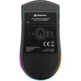 Sharkoon SGM25W Gaming-Maus (Türkisblau, 12.000 dpi, RGB-LEDs)