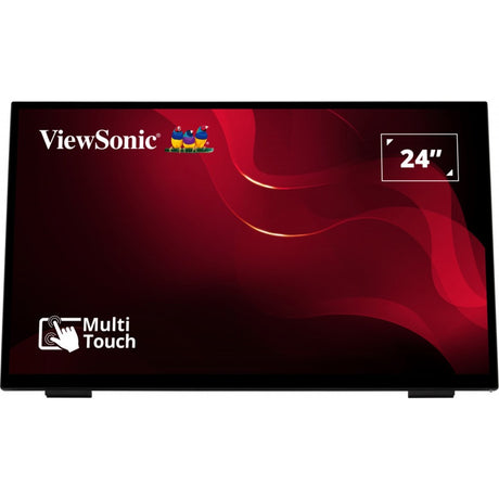 Viewsonic rahmenloser Touch-Monitor mit 10-Punkt-PCAP 24 (Schwarz, HDMI, DisplayPort, VGA)