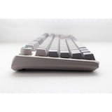 Ducky one 3 mist grey rgb mechanisch toetsenbord (lichtgrijs, us lay-out (qwerty), cherry mx red, 100%, rgb led, double-shot pbt, hot-swappable, quack mechanics)