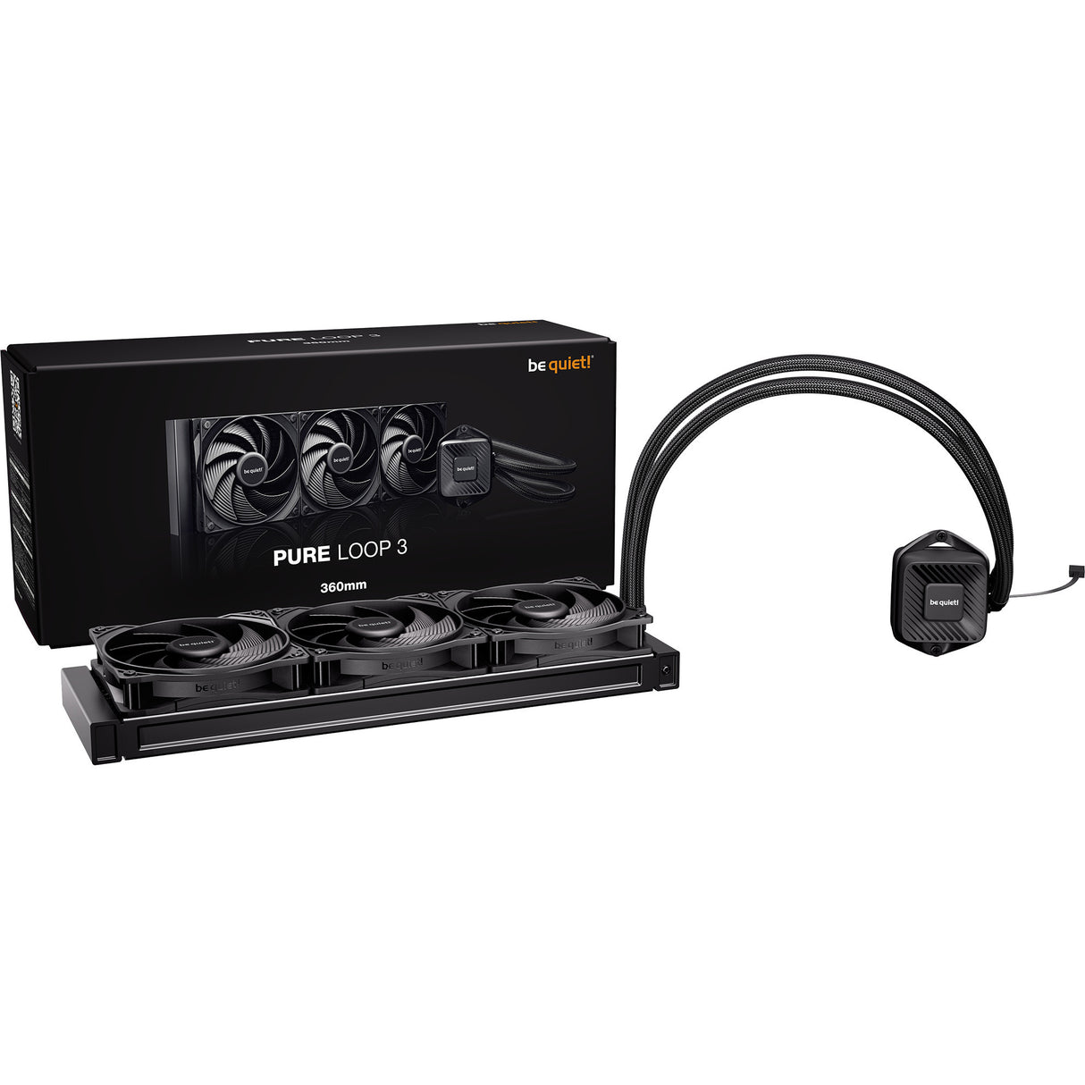 Ruhig sein! Pure Loop 3 360 Wasserkühlung (schwarz, PWM)